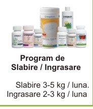 Cure de slabire si ingrasre cu produse herbalife